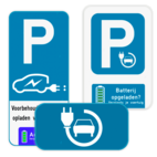 Parkeerborden elektrische voertuigen