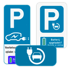 Parkeerborden elektrische voertuigen