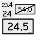 Kilometer- en hectometerborden