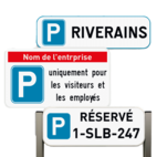 Panneaux de parking personnalisable