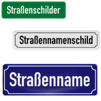 Straßennamenschilder