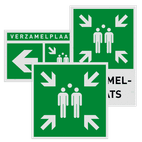 Verzamelplaats BHV pictogrammen