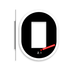 Achtergrondschild 2 lichts verkeerslicht (VKL)