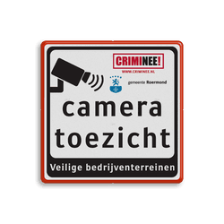 Tekstbord Cameratoezicht | Criminee