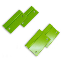 Muurbeugelset RAL6018 Aluminium (2x)