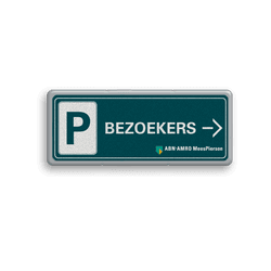 Langwerpig Parkeerbord met eigen ontwerp