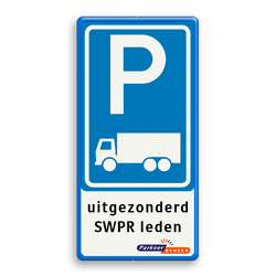 Verkeersbord RVV E08c - 3txt - logo