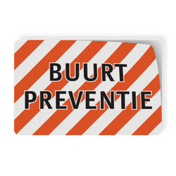Magneetbord 300x200mm reflecterend Buurtpreventie