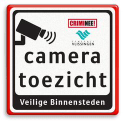 Tekstbord Cameratoezicht | Gem. Vlissingen