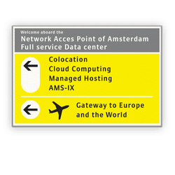 Informatiebord 1200x800mm - Schiphol-stijl