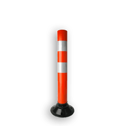 Flexibler Absperrpfosten FLEX &Oslash;100 x 750 mm mit Bodenplatte