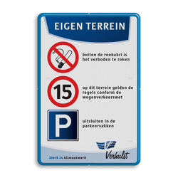 Informatiebord entree full-colour opdruk eigen ontwerp