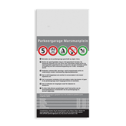 Vlak informatiebord AluPanel met full-colour opdruk