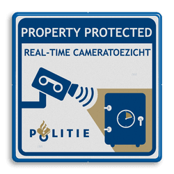 Verkeersbord Cameratoezicht | kluis | POLITIE