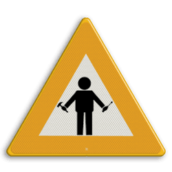 Logobord PON-Equipment driehoek - Mechanic