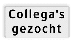 Logobord 2:1 wit/zwart RECHTHOEK