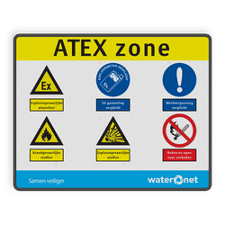 PBM bord rechthoek 670x530x28mm  ATEX-zone full-colour opdruk