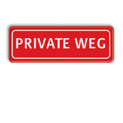 Tekstbord rood/wit 1 regelig
