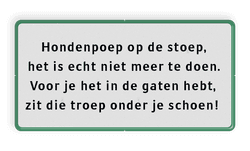 Onderbord met groene rand en zwarte tekst - VRIJ INVOERBAAR
