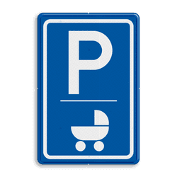 Verkeersbord E09 - kinderwagen - ALDI