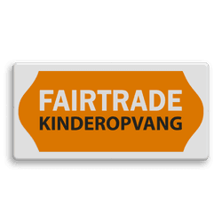 Fairtrade informatiebord - FAIRTRADE KINDEROPVANG - 400x200mm