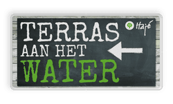 Rechthoekig informatiebord met plattegrond en eigen opdruk