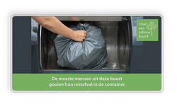 Informatiebord rechthoek 2:1  reflecterend  - Voor een schone buurt!