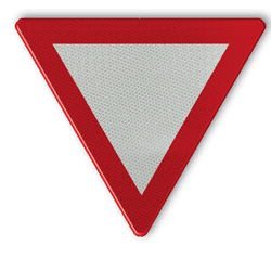 Verkeersbord België B1 - Voorrang verlenen