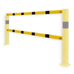 Lot de deux traverses BASIC &ndash; Barri&egrave;re de s&eacute;curit&eacute; industrielle en acier