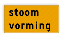 Tekstbord - OB604t - stoom vorming - Werk in uitvoering