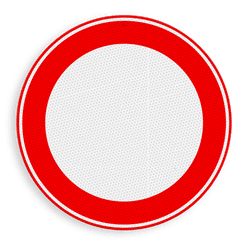 Sticker RVV C1 voor verkeersbord - zonder interieur