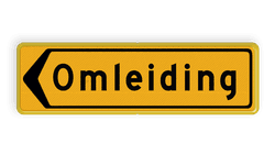 Omleidingsbord - T102l - Omleiding - Werk in uitvoering