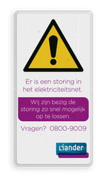 Informatiebord rechthoek - Liander - reflecterend - Info