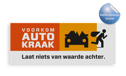 Reflecterende sticker 400x150mm - VOORKOM AUTOKRAAK