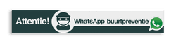 WhatsApp Attentie Buurtpreventie Informatiepaneel 1500x230x32mm
