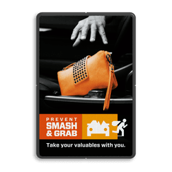 Campagnebord reflecterend - SMASH & GRAB - 001 Handtas