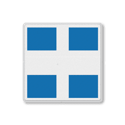 Scheepvaartbord BPR E.10a t/m E.10f - Aanduiding nevenvaarwater(s) en hoofdvaarwater(s)