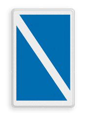 Scheepvaartbord BPR E.11.1 - Einde van een verbod of een gebod
