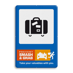 Campagnebord reflecterend - SMASH & GRAB - 005 Koffer - icon