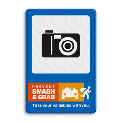 Campagnebord reflecterend - SMASH & GRAB - 002 Camera - icon