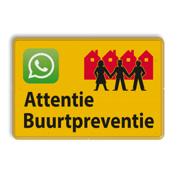 Verkeersbord L209b Attentie Buurtpreventie - reflecterend