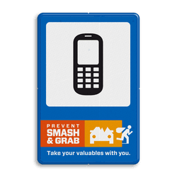 Campagnebord reflecterend - SMASH & GRAB - 008 Telefoon - icon