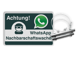 WhatsApp Schild standard inklusief befestigung fuhr rohrpfost Ø102-156mm