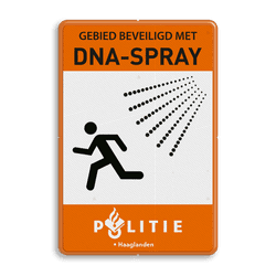 Informatiebord Gebied DNA Spray + eigen naam