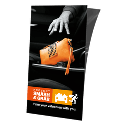 Sticker 125x250mm - PREVENT SMASH & GRAB