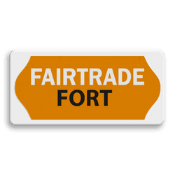 Fairtrade informatiebord - FAIRTRADE FORT - 400x200mm