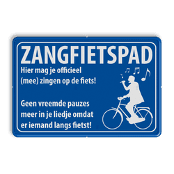 Informatiebord zangfietspad - ontwerp Mapije Herik