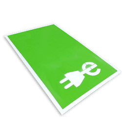 Parkeervak oplaadpunt markering incl. E-laad logo en belijning