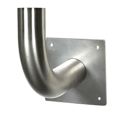 EVBOX muurbeugel RVS ø76x900mm met schetsplaat