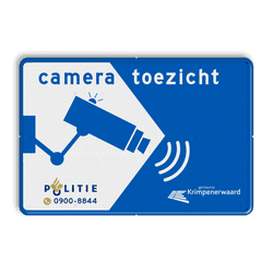 Cameratoezicht met logo / (bedrijfs)naam - BP11